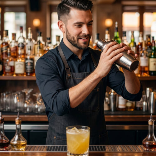 male bartender
